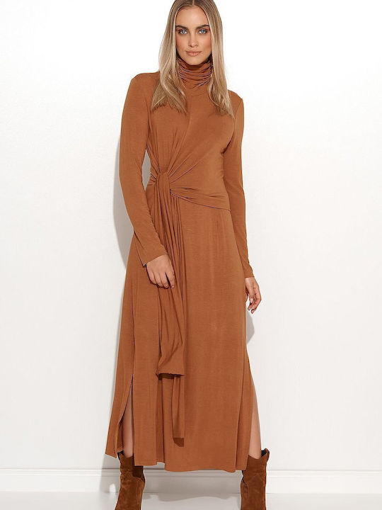 Makadamia Maxi Evening Dress Brown