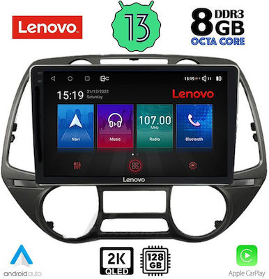 Lenovo Car-Audiosystem 2DIN (Bluetooth/USB/AUX/WiFi/GPS/Apple-Carplay/Android-Auto) mit Touchscreen 9"