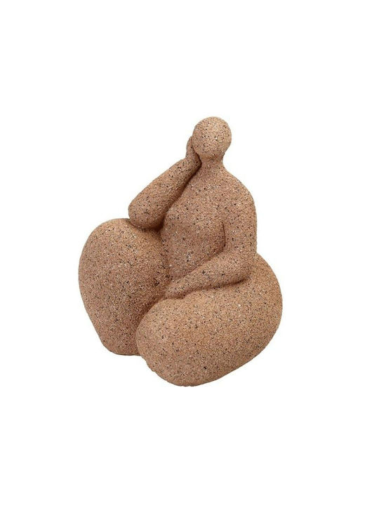 Female Resin Figure Beige 12cm