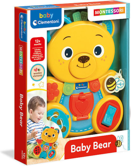 Baby Clementoni Animal Montessori Baby Bear for 12++ Months Yellow