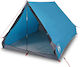 vidaXL Camping Tent Blue for 2 People 210x150x120cm