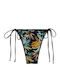 Bikini Slip με Κορδονάκια Black