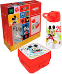 Javoli Plastik Kinder Lunchset Mickey Mehrfarbig