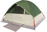 vidaXL Camping Tent Green 3 Seasons for 6 People