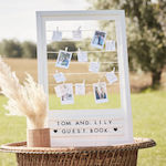 Personalized Wooden Wish Book with Twine Frame