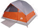 vidaXL Cort Camping Igloo Portocalie pentru 6 Persoane 305x305x183cm