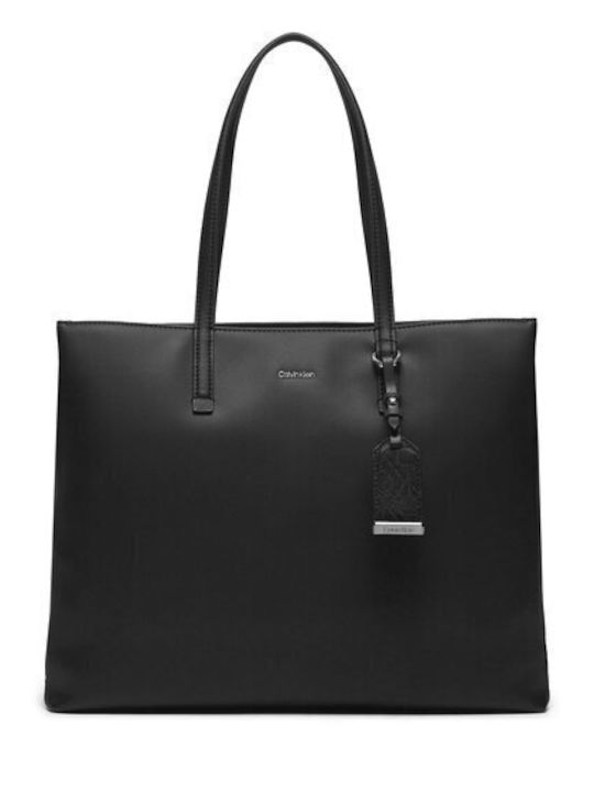 Calvin Klein Γυναικεία Τσάντα Shopper Ώμου Μαύρη