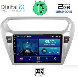 Digital IQ Ηχοσύστημα Αυτοκινήτου για Peugeot 301 Citroen C-Elysee 2013> (Bluetooth/USB/AUX/WiFi/GPS/Android-Auto) με Οθόνη Αφής 9"