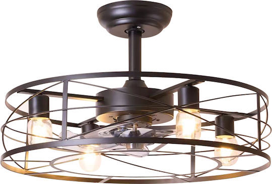 ARlight CFC 9508 Ventilator De Tavan 50cm Cu Lentile De Mărire Negru