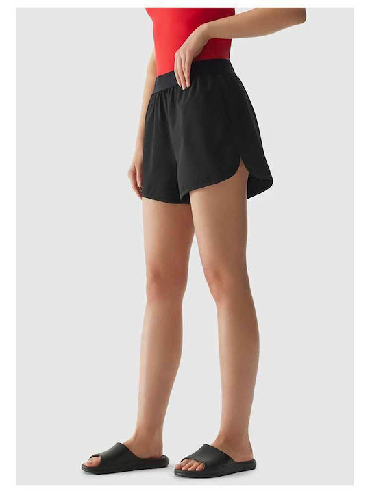 4F Feminin Pantaloni scurți de Plajă Negru