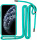 Back Cover Plastic / Silicon cu Curea Turcoaz (Galaxy A35)
