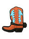 Διακοσμητικό Charms Καφέ Cowboy Boots
