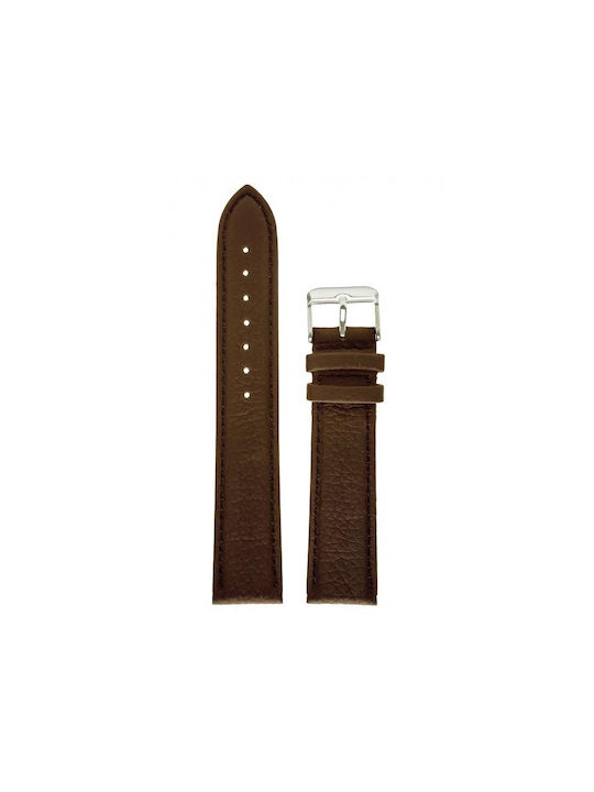 Leather Watch Band Tzevelion Art983 Brown 28mm