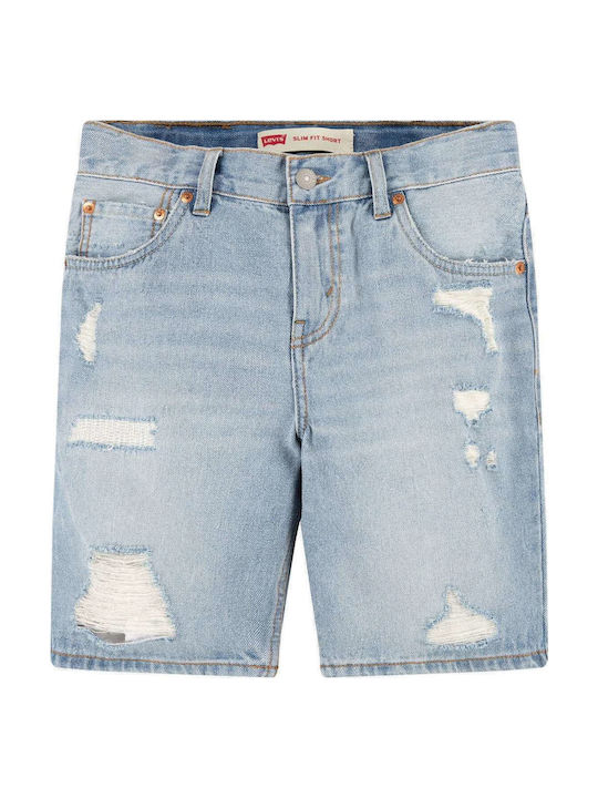 Șort/Salopetă Copii Denim Core Albastru deschis