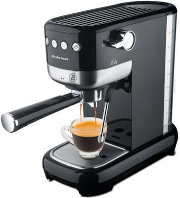 Rohnson R-98014 Automatic Espresso Machine 1350W Pressure 20bar Black