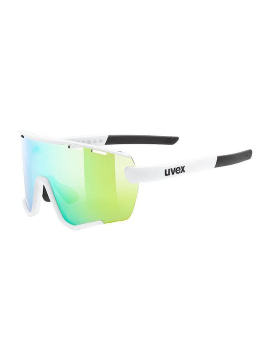 Uvex Sportstyle Ochelari de soare cu Alb Din plastic Rame și Verde Oglindă Lentilă S5330048816