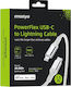 Innostyle USB-C to Lightning Cable Ασημί 2m (ICL150ALSLV)