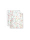 Tiny Toes Baby Sheets Set Cradle Cotton Multicolored 70x100cm 2pcs