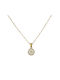 Necklace Rosette from Gold 18k with Diamond