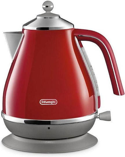 De'Longhi Icona Capitals Електрическа Кана 1.7л 2000W Червена