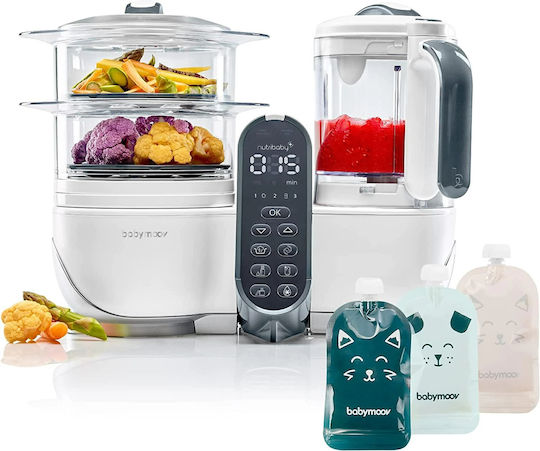 Babymoov Nutribaby Food Steamer with Blender with 2 Steaming Decks 2.2lt