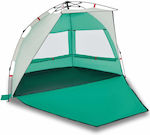 vidaXL Beach Tent 2 People Green 135x105cm