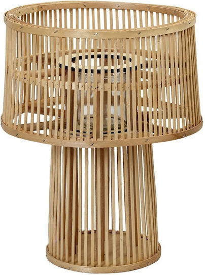 Espiel Tabletop Bamboo Lantern Beige 30x30x30cm