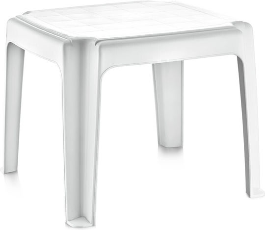 Masă 50x50cm Monobloc Albă Hs-300