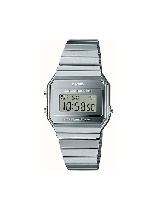 Casio Collection Watch with Silver Metal Bracelet