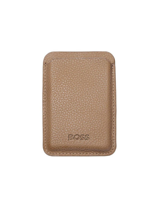 Hugo Boss Men's Leather Card Wallet Brown