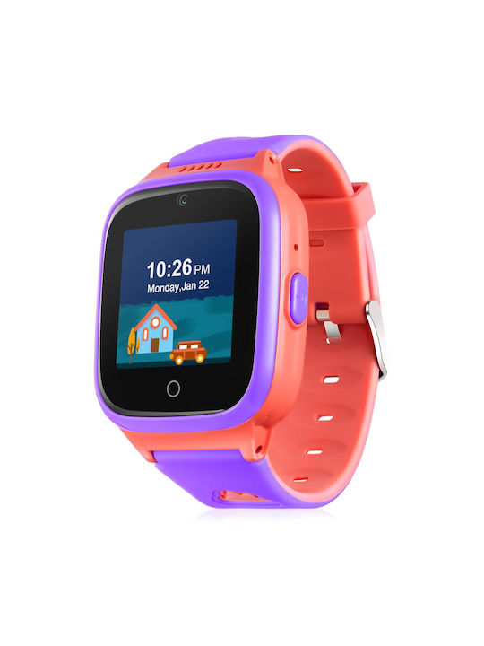 Niceboy Παιδικό Smartwatch με GPS και Καουτσούκ/Πλαστικό Λουράκι Ροζ