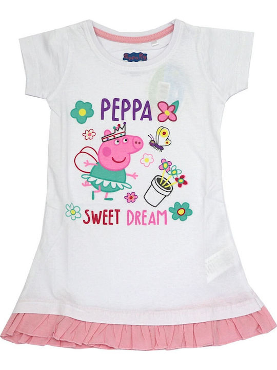 Peppa Pig Παιδικό Νυχτικό Καλοκαιρινό Pink