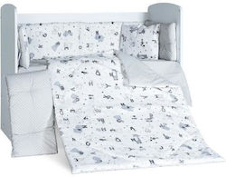 Dizain Baby Σет За Количка Grey 8бр