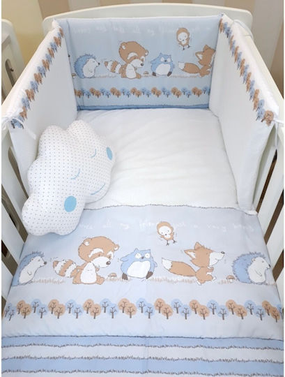 Baby Star Σет За Количка Светлосин 3бр