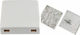 Splice Box Επιτοιχο 2 Ports Lcduplexscsimplex 85x85x23