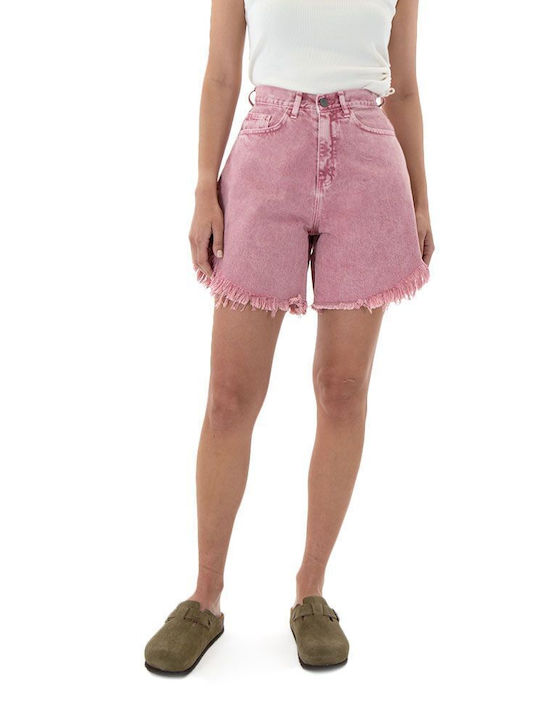 Co|Te Women's Jean High-waisted Shorts Pink