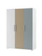 Three Door Wardrobe Brown 149.8x55.3x210cm