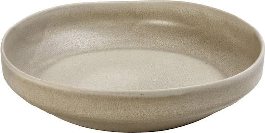 Espiel Noah Plate Soup Ceramic Beige with Diameter 27.5cm