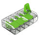 Conectori de îmbinare cu manete, gama verde, cleme cu grilă, 5-cond 4mm2 85°c transparent