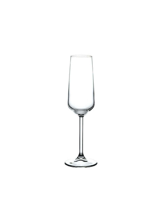 Espiel Allegra Ποτήρι Σαμπάνιας από Γυαλί σε Λευκό Χρώμα Κολωνάτο 195ml 1τμχ