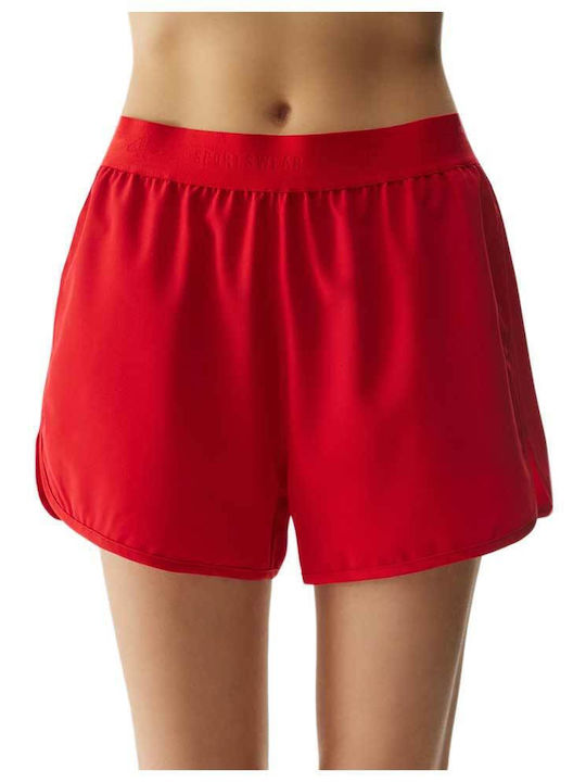 4F Feminin Pantaloni scurți de Plajă Roșu