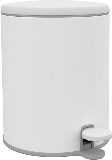 Marva Cigo Inox Bathroom Basket 6lt White