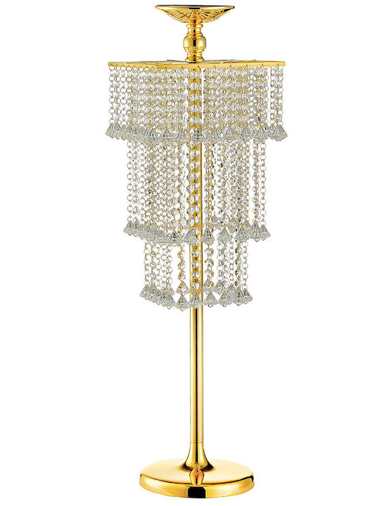 Novaker Candle Holder Metal in Gold Color 25x110cm 1pcs