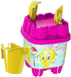 Martin Toys Tweety Σετ Κουβαδάκι Παραλίας με Αξεσουάρ Ροζ 20εκ. 5τμχ