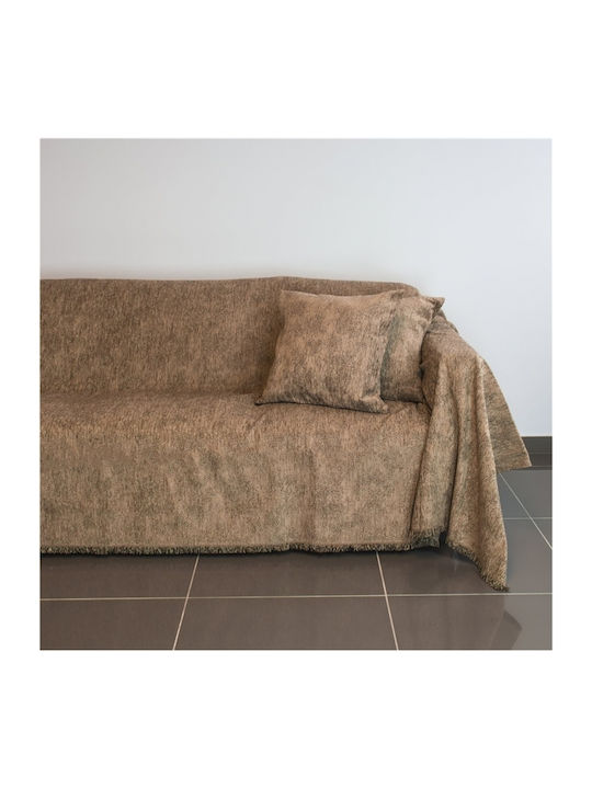 Ready Armchair Throw 250x180cm Coffee