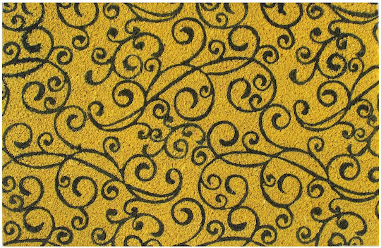 Covor de Intrare Antiderapant Galben 40x60buc