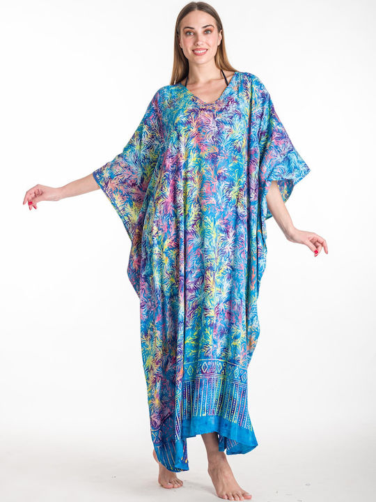 Rima Beachwear Women's Caftan Beachwear Turquoise