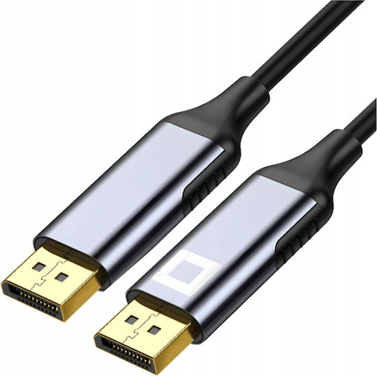 Cable DisplayPort male - DisplayPort male 2m Γκρι (CO2-0015)