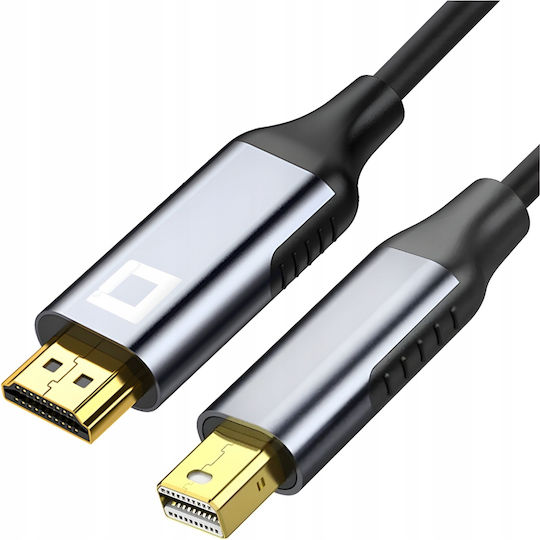 Cablu mini DisplayPort - HDMI de sex masculin 2m Gri (CO2-0028)
