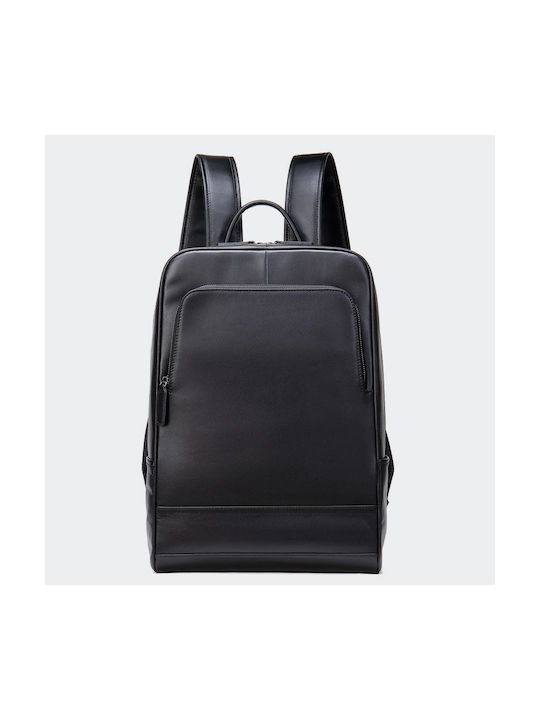 Reidel Leather Backpack Black 20lt
